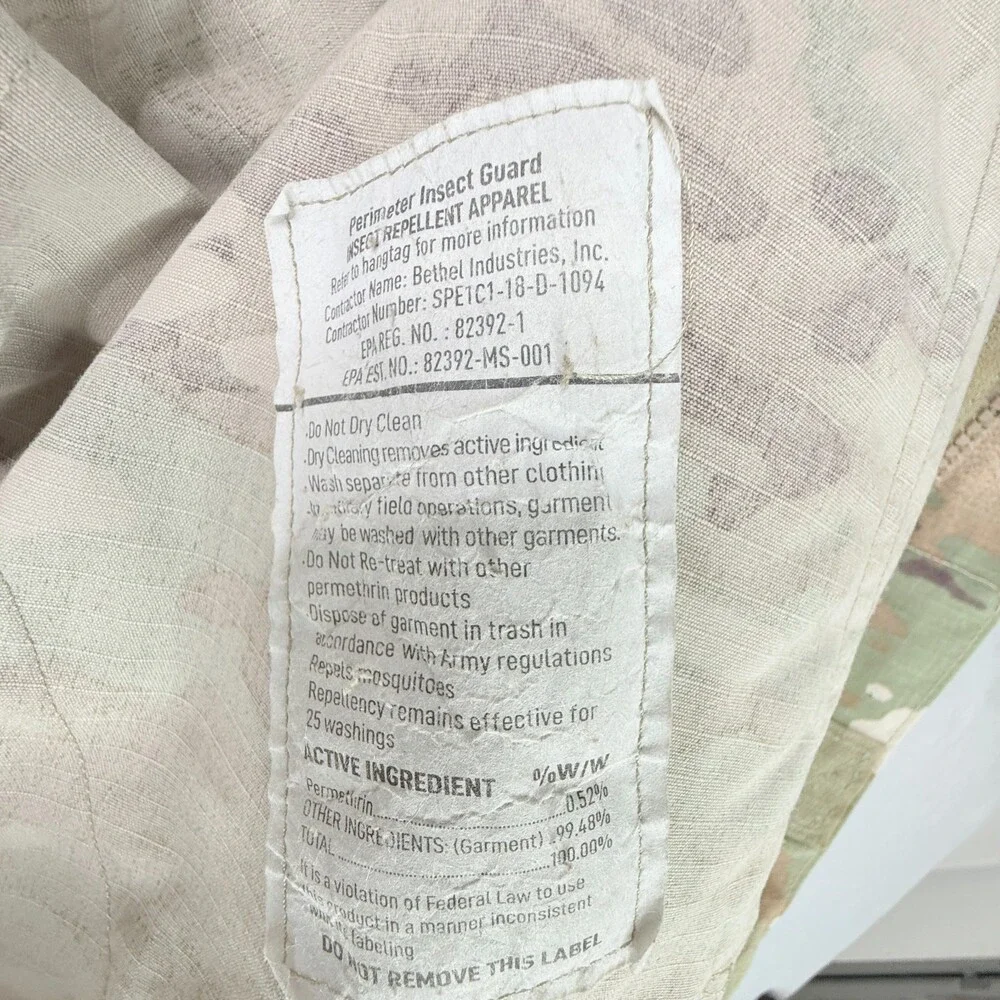 Lot Of 2 Combat Uniform Coat Jacket Top Multicam Camo Medium Regular Full Zip - Picture 9 of 11